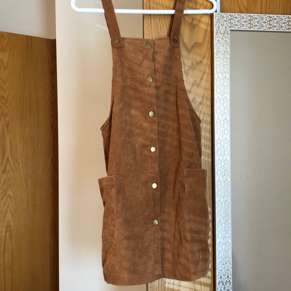 Corduroy Mustard Dresa
